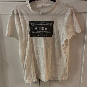 Banana Republic White Cassette Graphic Tee